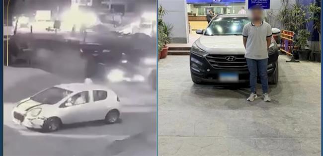 ضبط قائد سيارة للسير برعونة والاصطدام بشخصين في القاهرة