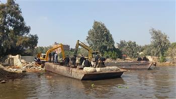 المنوفية: إزالة 296 حالة تعدٍ على أراضي طرح النهر ضمن مشروع حماية النيل