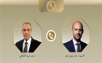 وزير الخارجية يؤكد لنظيره الفرنسي أهمية تنفيذ قرار مجلس الأمن الأخير الخاص بغزة