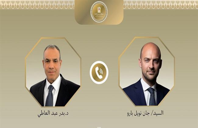 وزير الخارجية يؤكد لنظيره الفرنسي أهمية تنفيذ قرار مجلس الأمن الأخير الخاص بغزة