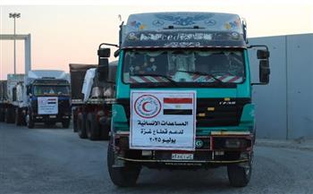 مصر تواصل جهودها لتخفيف معاناة سكان غزة عبر القافلة الـ76