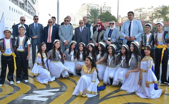 وزارة الشباب تشارك للمرة الثانية في استقبال السفينة «MSC Armonia»