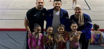 لاعبات الزمالك يحصدن الذهب في كأس مصر للجمباز