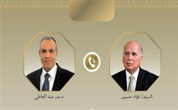 وزير الخارجية ونظيره العراقي يؤكدان على مواصلة تطوير التعاون المشترك