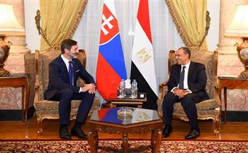 وزير الخارجية يلتقي نظيره السلوفاكي لبحث مسار العلاقات الثنائية بين البلدين