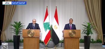 بث مباشر.. مؤتمر صحفي لرئيس الوزراء ونظيره اللبناني
