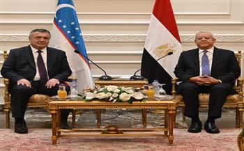 المستشار حنفي جبالي يستقبل رئيس المجلس التشريعي لبرلمان أوزبكستان
