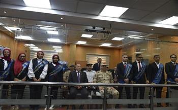 محافظ بورسعيد وقائد قوات الدفاع الشعبي والعسكري يتابعان تنفيذ فعاليات التدريب العملي المشترك «صقر 155»