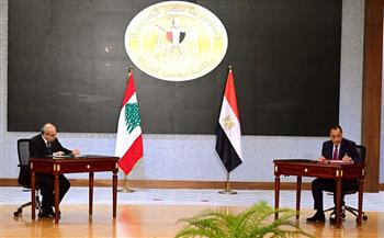 رئيسا وزراء مصر ولبنان يشهدان توقيع مذكرة تفاهم في مجال رسم السياسات الاقتصادية والتنموية 