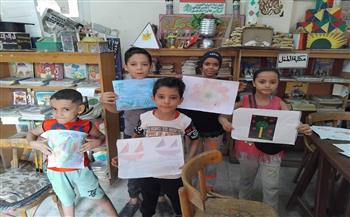 «ثقافة الجيزة» تنظم ورشة فنون تشكيلية بمكتبة ساقية مكي بعنوان الطبيعة»