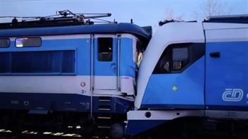 إصابة 40 شخصًا في حادث تصادم قطارين بالتشيك