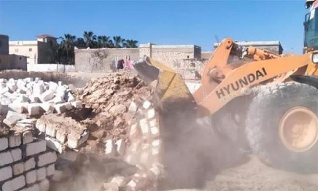 الإسكندرية: إزالة أعمال بناء عشوائي خاصة بالظهير الريفي للأحياء