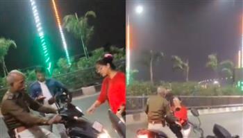 فيديو صدم الهنود.. شرطي يسحل امرأة حامل بسبب خلاف بسيط (فيديو)