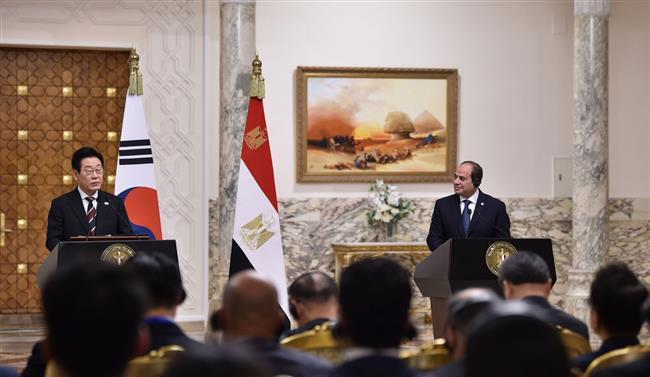 رئيس جمهورية كوريا: التعاون مع مصر وثيق ويقوم على الاحترام المتبادل