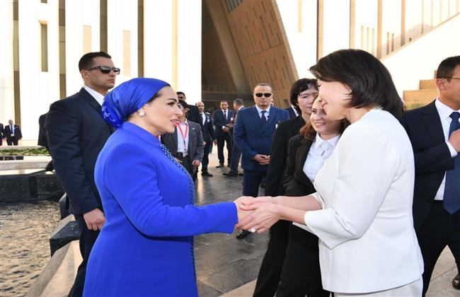 قرينة رئيس الجمهورية: أشعر بالفخر دائمًا باستقبال ضيوفنا الكرام في المتحف المصري الكبير