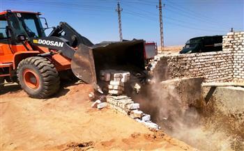 إزالة 1232 حالة تعد ضمن حملات المرحلة الثالثة من الموجة 27 بمحافظة بني سويف