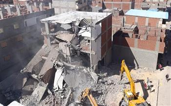 حملات لإزالة البناء العشوائي المخالف بالإسكندرية