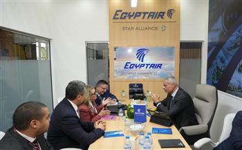 لقاءات استراتيجية بين رئيس الشركة القابضة لمصر للطيران ورؤساء شركات تصنيع الطائرات