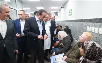 وزير الصحة يفتتح تطوير أقسام الطوارئ بمستشفى المطرية التعليمي والمعهد القومي للكلى والمسالك