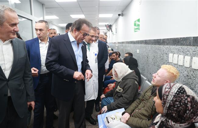 وزير الصحة يفتتح تطوير أقسام الطوارئ بمستشفى المطرية التعليمي والمعهد القومي للكلى والمسالك