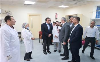 وزير الصحة يتفقد مشروع مبنى الطب الرياضي بالمعهد القومي للجهاز الحركي