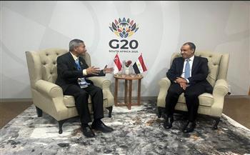 وزير الخارجية يدعو الجانب السنغافوري للمشاركة في مؤتمر التعافي المبكر وإعادة إعمار غزة