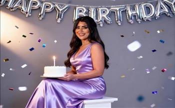 آيتن عامر تحتفل بعيد ميلادها على طريقة الزعيم "عادل إمام" ​