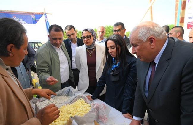 وزيرة التضامن الاجتماعي تتفقد مشروع مزرعة الوقف الخيري بقرية المنيرة بالوادي الجديد 