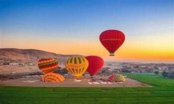 إلغاء تحليق رحلات البالون الطائر بالأقصر لليوم الثاني بسبب شدة سرعة الرياح