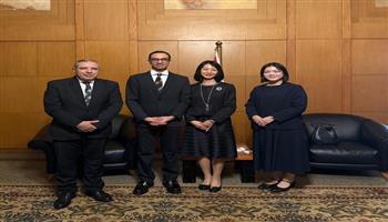 وزارة الشباب والرياضة تبحث تعزيز التعاون الشبابي المصري الياباني 