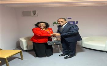 وزير الخارجية يلتقي المديرة التنفيذية لوكالة الاتحاد الأفريقي للتنمية النيباد 