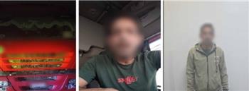 ضبط سائق نقل تعمد تعطيل الحركة المرورية بأحد الطرق السريعة