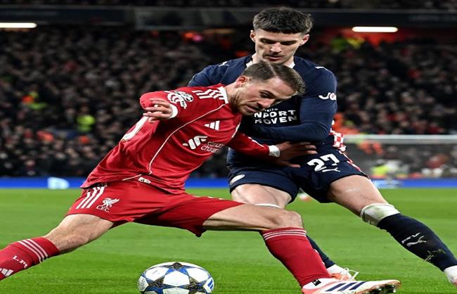 دوري أبطال أوروبا.. لبفربول يتعادل أمام أيندهوفن في مواجهة مثيرة بالشوط الأول