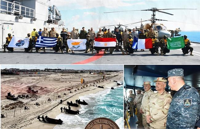 وزير الدفاع والإنتاج الحربي يشهد تنفيذ المرحلة الرئيسية للتدريب المشترك "ميدوزا - 14"