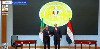 مدبولي ونظيره الجزائري يوقعان على محضر اللجنة العليا التاسعة المشتركة بين البلدين