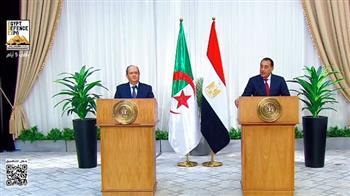 رئيس الوزراء: توافق الرؤى مع الجزائر بأهم القضايا الإقليمية لا سيما القضية الفلسطينية
