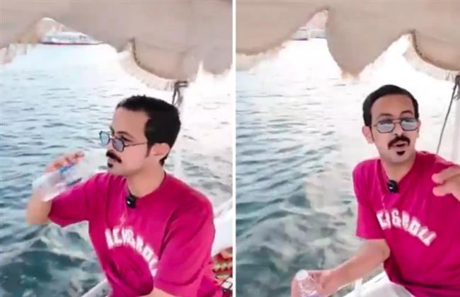 فيديو.. سائح سعودي يشرب من مياه النيل مباشرة ويشيد بكرم أهل النوبة