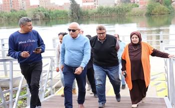 رئيس مياه الدقهلية يتفقد محطتي رفع جزيرة الورد ومحمد فتحي بغرب المنصورة