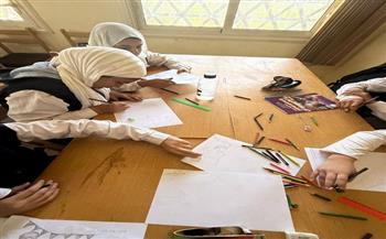 ورشة فنية للأطفال بقصر ثقافة الزعيم جمال عبدالناصر ببني مر 