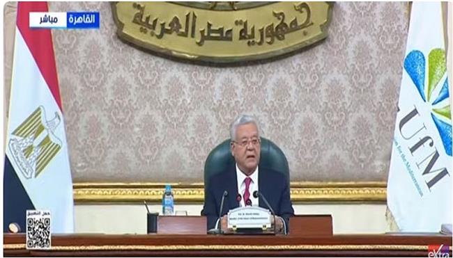 رئيس مجلس النواب: مصر ترفض أي محاولة لتقسيم قطاع غزة أو تهجير سكانه