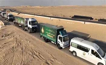 "بيت الزكاة": الانتهاء من تسليم مساعدات الدُّفْعة الأولى من القافلة الإغاثية الـ12 لغزة