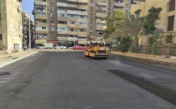 استمرار أعمال رفع كفاءة ورصف منطقة الحزب الوطني بمدينة بورفؤاد