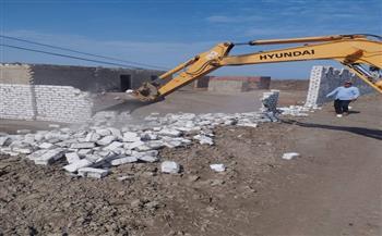 استمرار تنفيذ الموجة 27 لإزالة التعديات على أراضي وممتلكات الدولة في بورسعيد 
