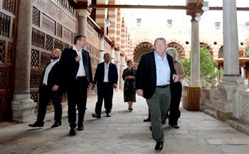 وزير خارجية الدنمارك يزور جامع " المرداني" بالدرب الأحمر