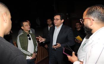 وزير الثقافة يتفقد مشروع إنشاء «مسرح مصر»بشارع عماد الدين  تمهيدًا للافتتاح التجريبي