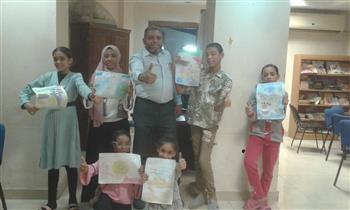 أنامل ذهبية في ورشة فنية للأطفال بقصر ثقافة أسيوط