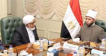 وزير الأوقاف يستقبل نائب رئيس جامعة دار الهدى بالهند لبحث سبل التعاون الدعوي والعلمي