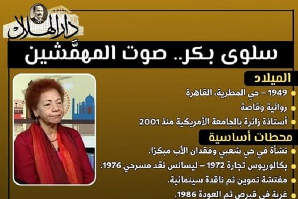 سلوى بكر.. «صوت المهمَّشين» (إنفوجراف)