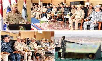 وزير الدفاع والإنتاج الحربي يشهد تنفيذ المرحلة الرئيسية للرماية الصاروخية لقوات الدفاع الجوي