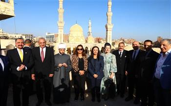 وزراء التنمية المحلية والتضامن والأوقاف ومحافظ الغربية يتفقدون أعمال تطوير محيط مسجد السيد البدوي 
